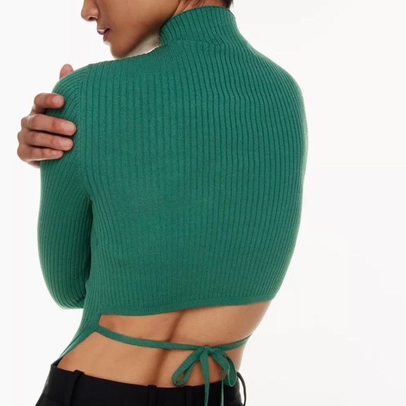 Babaton Sculpt Knit Tie-Back Longsleeve - Picture 6 of 7